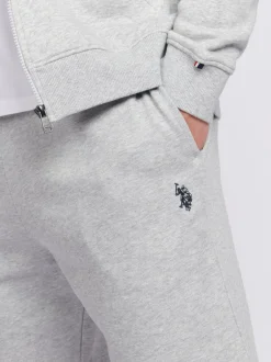 U.S. Polo Assn Gris - US Polo Assn Double Horsemen Sweat homme Shorts 100% coton Online