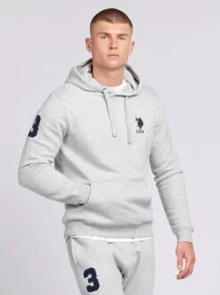 U.S. Polo Assn Gris - . Sweat à capuche Classic Fit Player homme 3 % 100à capuche Hot