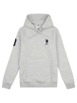 U.S. Polo Assn Gris - . Sweat à capuche Classic Fit Player homme 3 % 100à capuche Hot