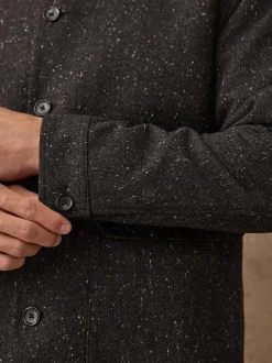 Next Gris - Veste à Chevrons texturée en laine Outlet