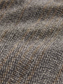 Next Gris - Veste de costume à coupe ajustée en laine mélangée à rayures à chevrons Discount