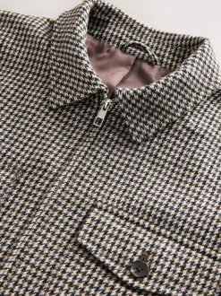 Next Gris - Veste élégante à deux poches en dents de poule Discount