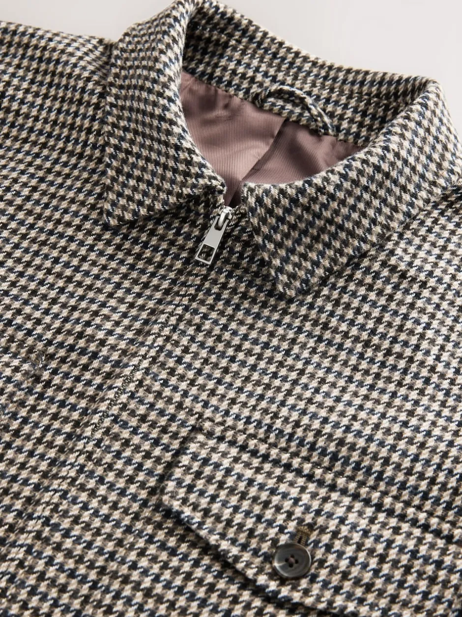 Next Gris - Veste élégante à deux poches en dents de poule Discount