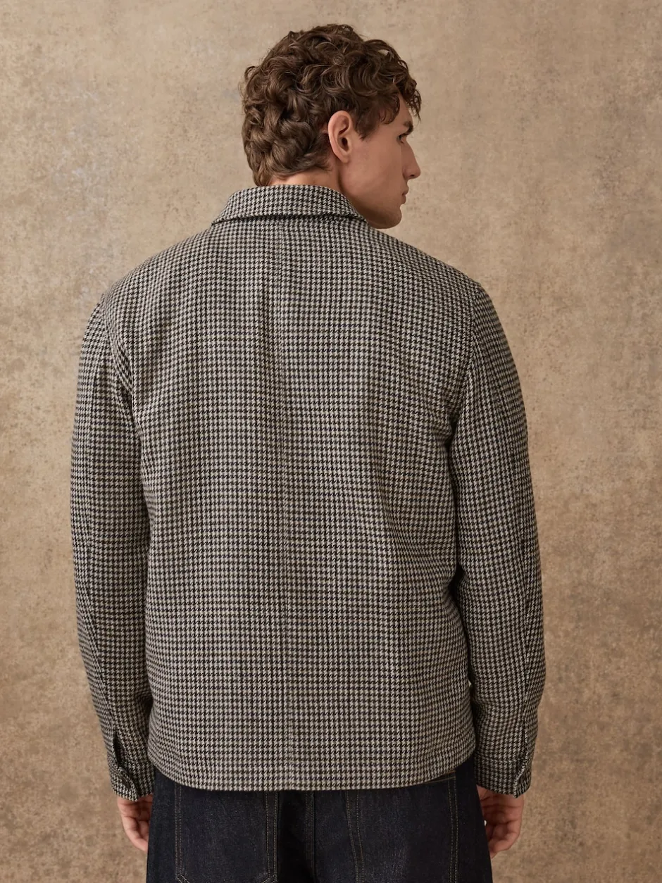 Next Gris - Veste élégante à deux poches en dents de poule Discount