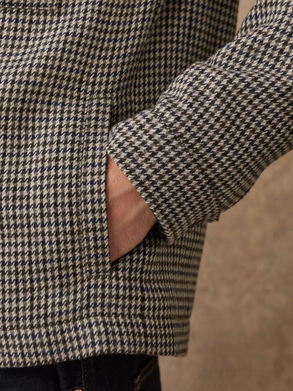 Next Gris - Veste élégante à deux poches en dents de poule Discount