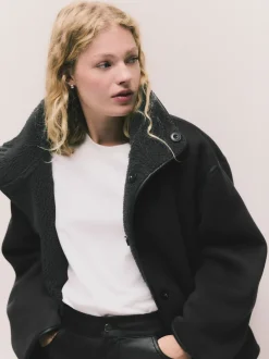 Next Gris - Veste réversible imitation peau de mouton Online