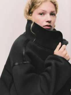 Next Gris - Veste réversible imitation peau de mouton Online