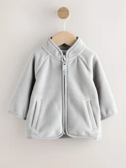 Next Gris - Veste zippée bébé en micro polaire (0mois-2ans) Discount