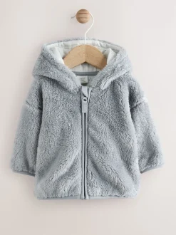 Next Gris - Veste zippée en polaire bébé