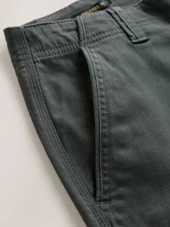 Next Gris anthracite - - Pantalon cargo stretch en coton Coupe ample Sale