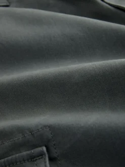 Next Gris anthracite - - Pantalon cargo stretch en coton Coupe ample Sale