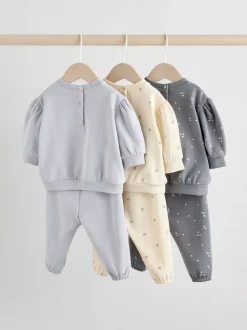 Next Gris anthracite & Crème - Ensemble 6 pièces pour bébé sweat et jogging (0mois2ans)