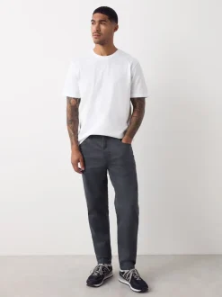 Next - Jeansextensible classique coupe fuselée régulière Gris anthracite Discount