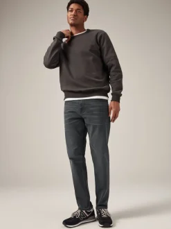 Next - Lit 1 place - Coupe ajustée Classic Jeans extensibles Gris anthracite Clearance