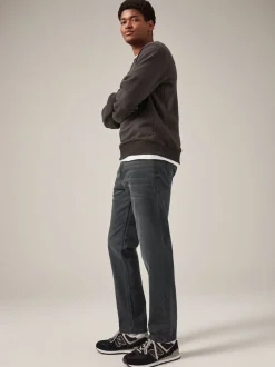 Next - Lit 1 place - Coupe ajustée Classic Jeans extensibles Gris anthracite Clearance