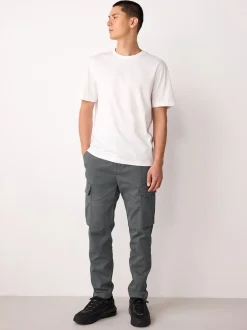 Next Gris anthracite - - Pantalon cargo stretch en coton Skinny Fit (Skinny Fit) Best