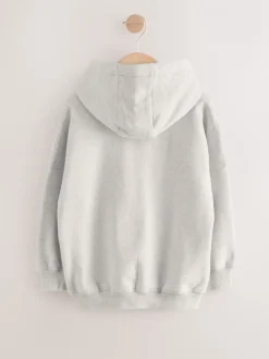 Next - Sweat à capuche (3-16 ans) Gris avec noms de villes New