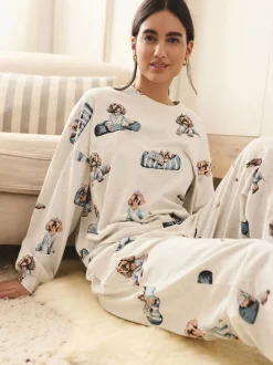 Next Gris Charlie le Cockapoo - Pyjama à manches longues New