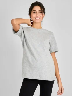 Jojo Maman Bébé - T-shirt de maternité oversize Gris chiné Outlet