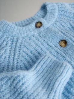 The Set Gris chiné/bleu clair - lot de 2 cardigans côtelés en maille épaisse Online