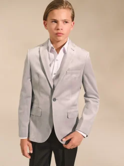 Next Gris clair - Blazer en velours (3-16ans)