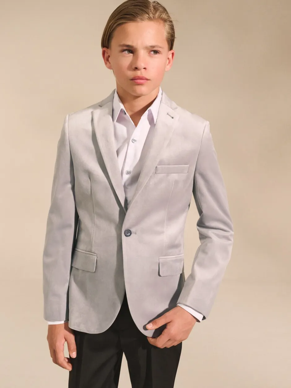 Next Gris clair - Blazer en velours (3-16ans)
