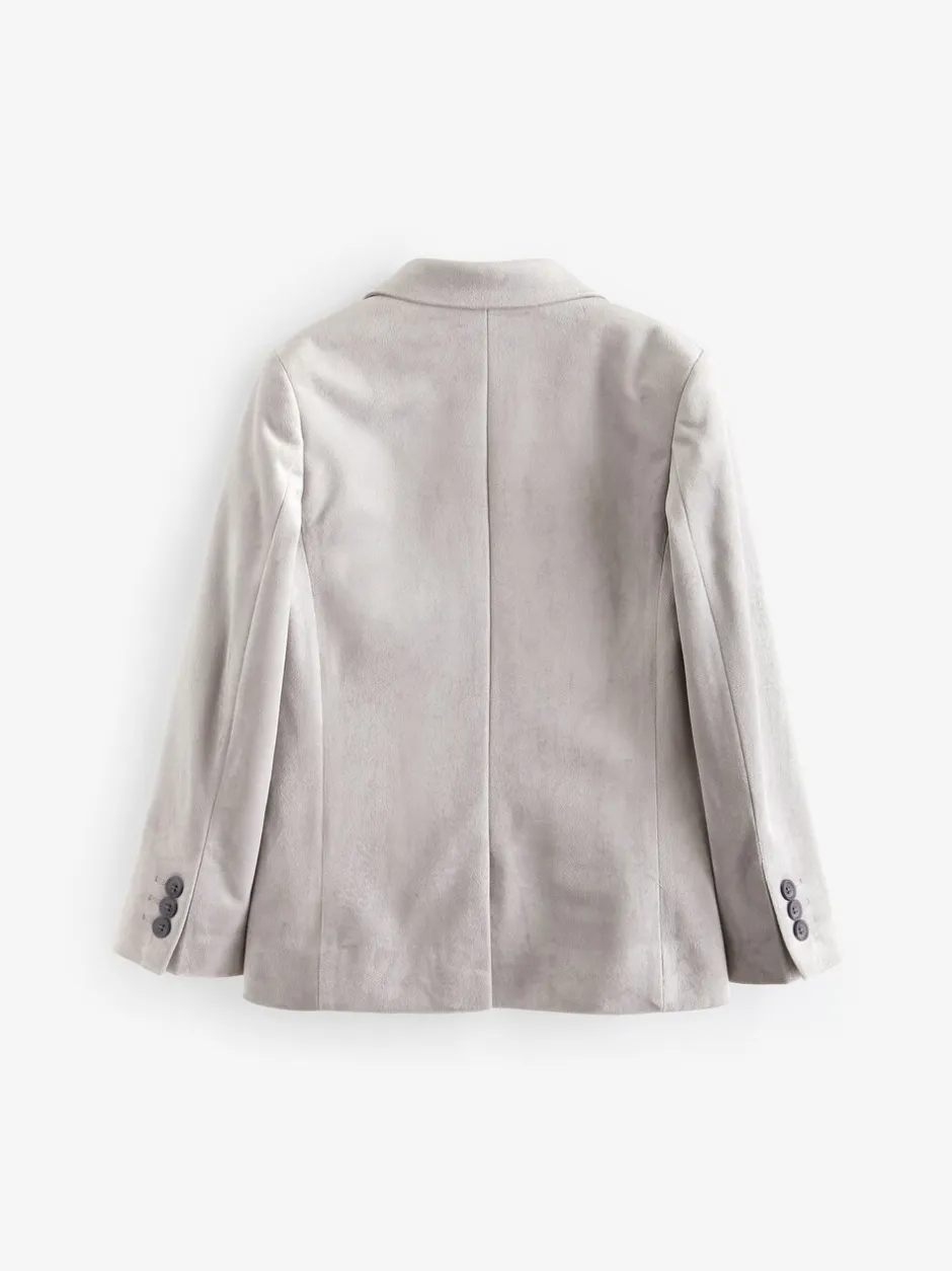 Next Gris clair - Blazer en velours (3-16ans)