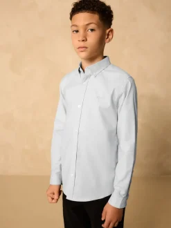 Next - Chemise Oxford (3-16ans) Gris clair Outlet