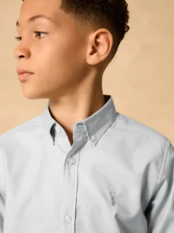 Next - Chemise Oxford (3-16ans) Gris clair Outlet