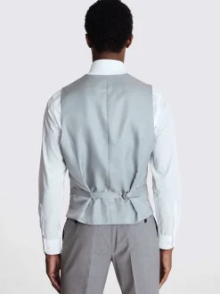 MOSS - Gilet de Costume Habillé Performance Gris clair Clearance