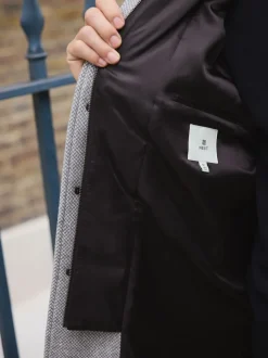 Next Gris clair - Gilet en laine à chevrons Manteau matelassé Best