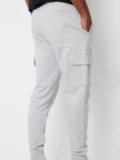 Threadbare Gris clair - Jogging style cargo Online