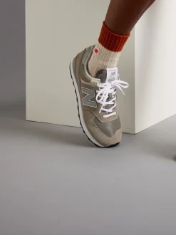 New Balance - Mens 574 Trainers Gris clair Best