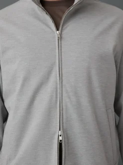 Next Gris clair - Premium Smart Col cheminée zippé avec laine New