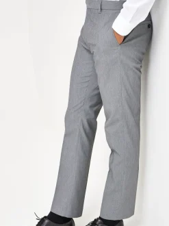 Next - Slim Fit (Slim Fit) - Pantalon intelligent stretch Gris clair Outlet