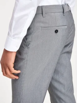 Next - Slim Fit (Slim Fit) - Pantalon intelligent stretch Gris clair Outlet