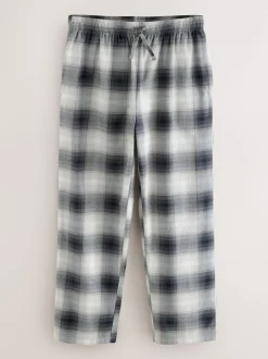 Next Gris d'ardoise - Ensemble pyjama à manches longues brodé à col zippé New