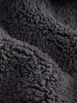 Next Gris d'ardoise - Peignoir imitation peau de mouton New