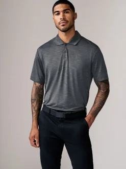 Next - Polos d’entraînement en maille Active Golf Gris d'ardoise Clearance