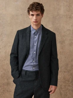 Next Gris de charbon de bois - Veste de Costume décontractée en laine Blend Hot