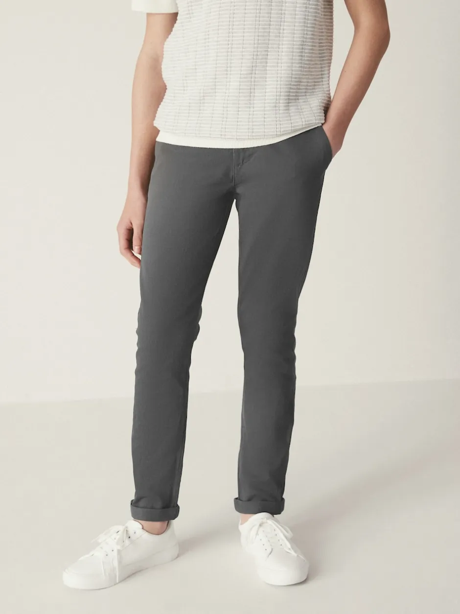 Next - Pantalon chino extensible (3-17ans) Gris de charbon de bois Hot