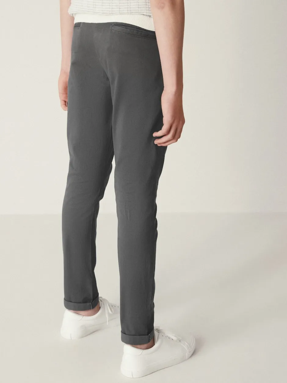 Next - Pantalon chino extensible (3-17ans) Gris de charbon de bois Hot