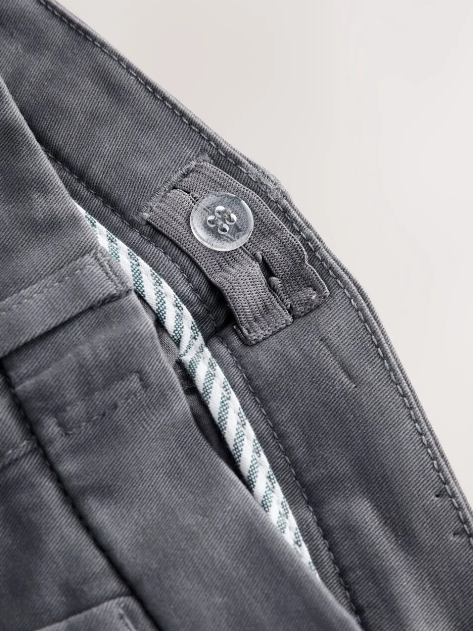 Next - Pantalon chino extensible (3-17ans) Gris de charbon de bois Hot