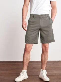 Next Gris de charbon de bois - - Short chino stretch Coupe ample