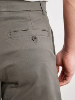 Next Gris de charbon de bois - - Short chino stretch Coupe ample