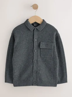 Next Gris de charbon de bois - Cardigan en maille (3-16ans) Discount