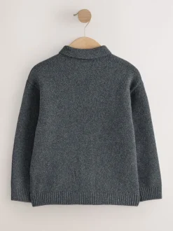 Next Gris de charbon de bois - Cardigan en maille (3-16ans) Discount