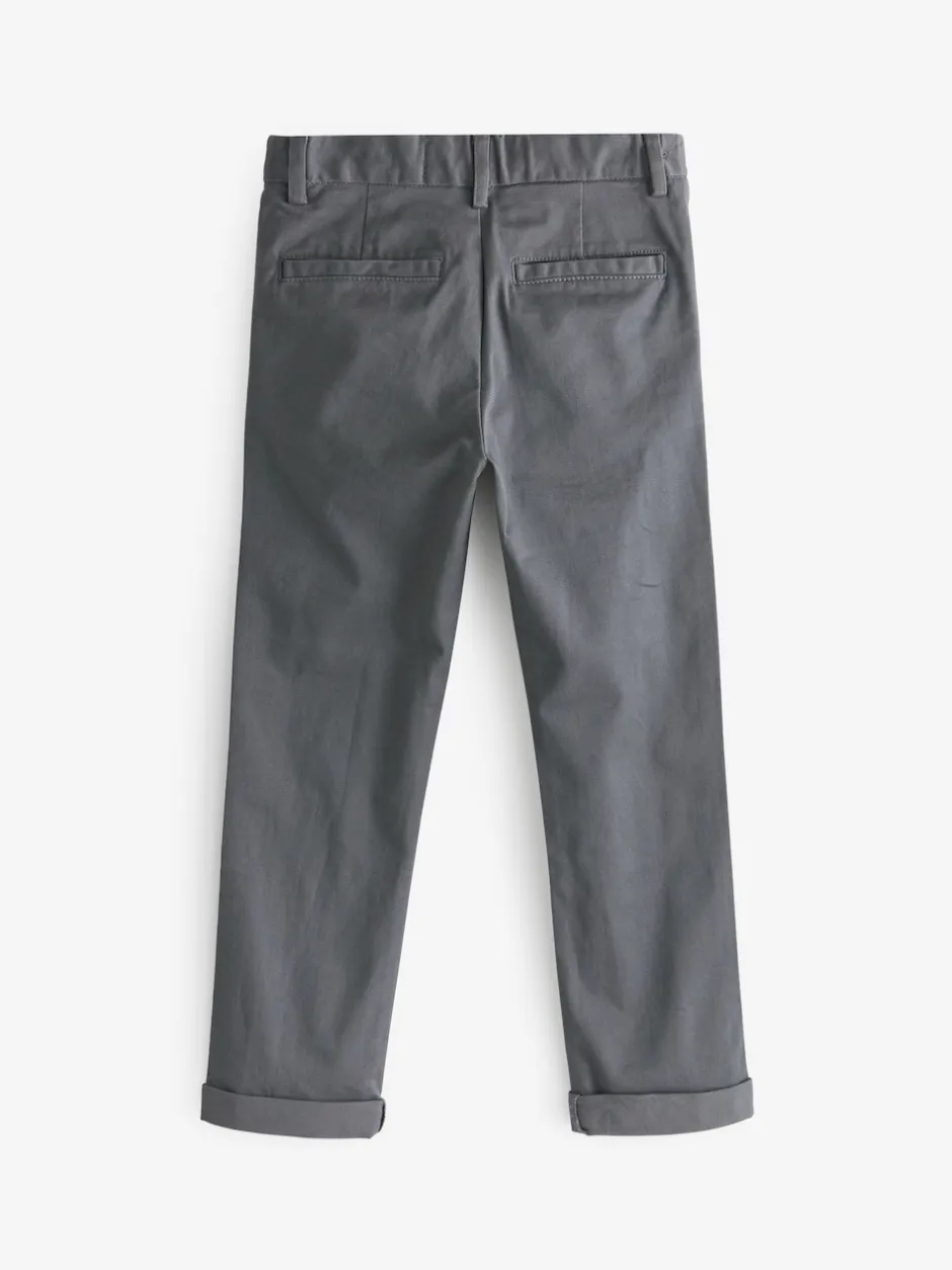 Next - Pantalon chino extensible (3-17ans) Gris de charbon de bois Hot