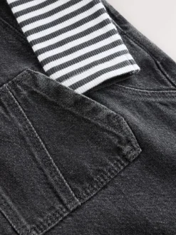 Next Gris de charbon de bois - Ensemble salopette et body en jean bébé (0 mois-2 ans) Best
