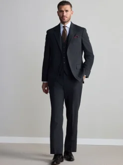 Next - Gilet de laine Signature Nova Fides Gris de charbon de bois Discount